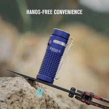Load image into Gallery viewer, OLIGHT BATON4KITRGBU Baton 4 Powerful EDC Flashlight 1300 Lumens - Regal Blue - Premium (With Charging Case)
