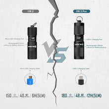 Carregar imagem no visualizador da galeria, OLIGHT I1R2PROBK i1R 2 Pro Keychain Flashlight - Black
