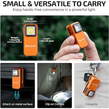 Carregar imagem no visualizador da galeria, OLIGHT OCLIPOG Oclip Clip Light with White and Red Light - Orange
