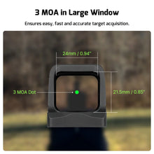 Carregar imagem no visualizador da galeria, OLIGHT OSIGHTGN Osight 3 MOA with Magnetic Charging Cover - Green 3 MOA Dot
