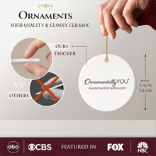 Carregar imagem no visualizador da galeria, Personalized First Christmas Married as Mr and Mrs Ornament, Elegant Gift with Custom Last Name
