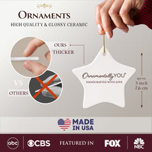 Carregar imagem no visualizador da galeria, God Bless Our Troops American Military Christmas Ornament
