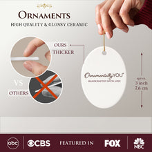 Cargar imagen en el visor de la galería, Ho Ho Ho Holy Sh*t What a Year Christmas Ornament, Funny Festive Skeleton
