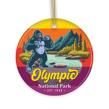 Carregar imagem no visualizador da galeria, Olympic National Park Retro Style Ornament, Washington USA Tourist Attraction and Gift
