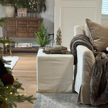 Carregar imagem no visualizador da galeria, Deluxe Slipcover Upholstered Ottoman
