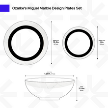 Load image into Gallery viewer, Miguel Marble Plates Set
