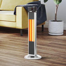Load image into Gallery viewer, 32&quot;H Portable Vertical Infrared Heater 1500W Electric Stander with Remote Control, Tip-over Switch, 24h Timer
