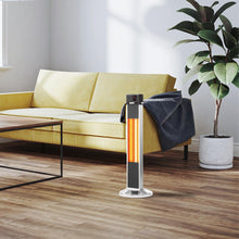 Load image into Gallery viewer, 32&quot;H Portable Vertical Infrared Heater 1500W Electric Stander with Remote Control, Tip-over Switch, 24h Timer
