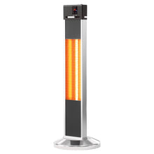 Load image into Gallery viewer, 32&quot;H Portable Vertical Infrared Heater 1500W Electric Stander with Remote Control, Tip-over Switch, 24h Timer
