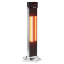 Load image into Gallery viewer, 32&quot;H Portable Vertical Infrared Heater 1500W Electric Stander with Remote Control, Tip-over Switch, 24h Timer
