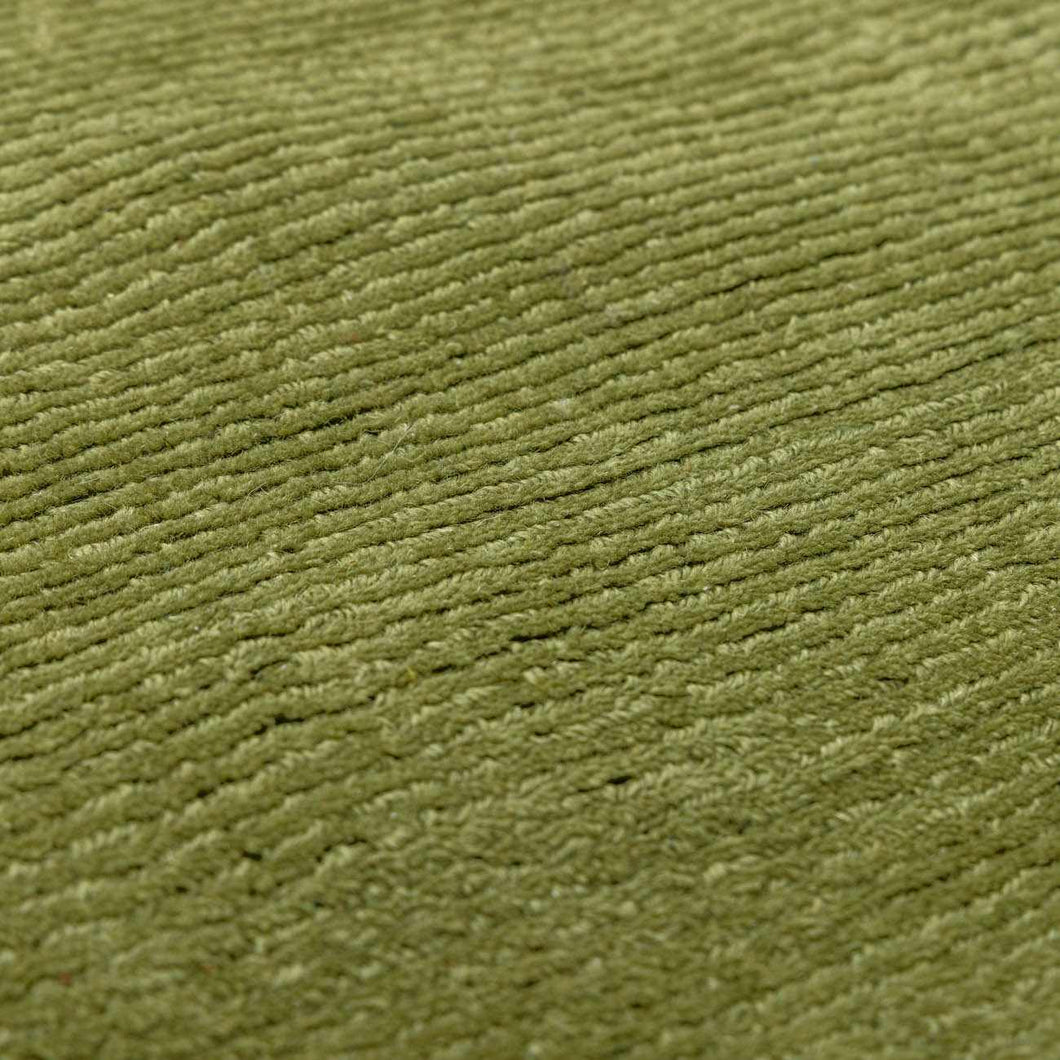 Brockton Solid Sage Green Wool Rug