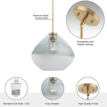 Load image into Gallery viewer, Pheobe 1-light Modern Handblown Glass Island Pendant Light
