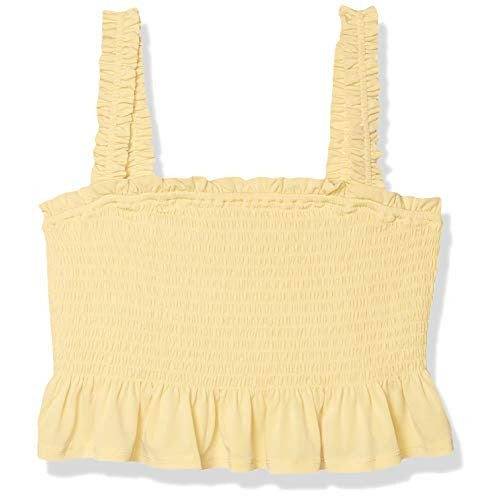Sleeveless Smocked Top Citrus Yellow MD