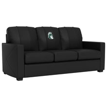 Load image into Gallery viewer, Silver Sofa with Michigan State Spartans Sparty Logo
