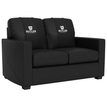 Load image into Gallery viewer, Silver Loveseat with Butler University Institutional Logo
