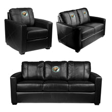 Load image into Gallery viewer, Silver Club Chair with Bemidji State University Primary Logo
