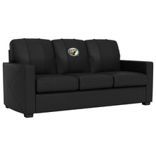 Load image into Gallery viewer, Silver Sofa with Bemidji State University Primary Logo
