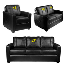Load image into Gallery viewer, Silver Sofa with  Jimmie Johnson #48 Signature Logo

