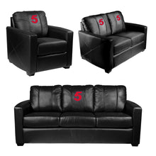 Load image into Gallery viewer, Silver Sofa with Geoff Bodine #5 Logo
