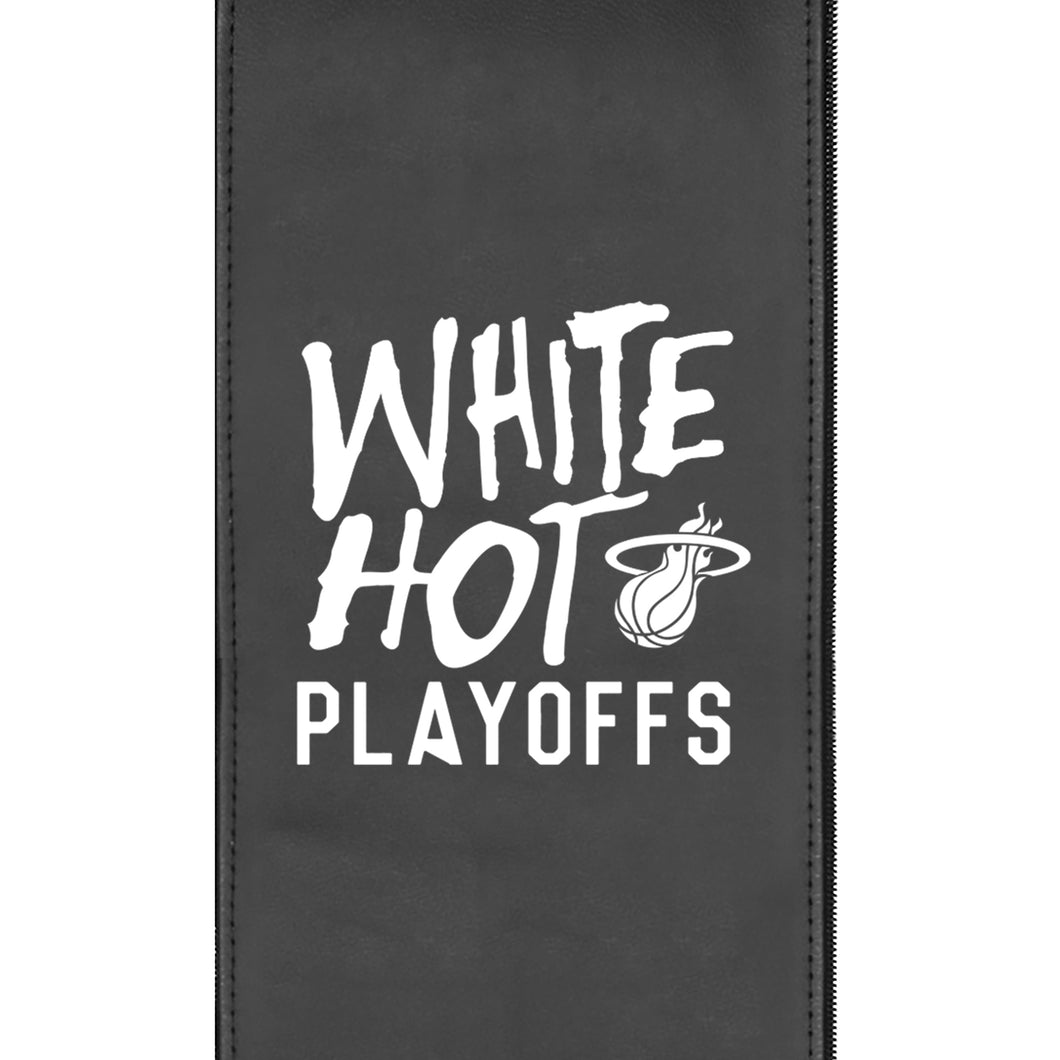 Miami Heat White Hot Playoffs Logo Panel