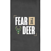 Load image into Gallery viewer, Curve Task Chair with Milwaukee Bucks Fear the Deer Playoffs Logo
