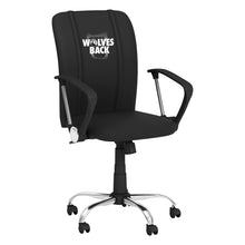 Load image into Gallery viewer, Curve Task Chair with Minnesota Timberwolves Wolves Back Playoffs Logo
