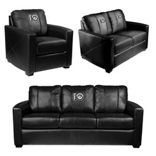 Load image into Gallery viewer, Silver Club Chair with Brooklyn Nets Team Commemorative Logo
