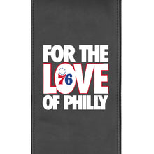 Load image into Gallery viewer, Silver Club Chair with Philadelphia 76ers For The Love of Philly Playoffs
