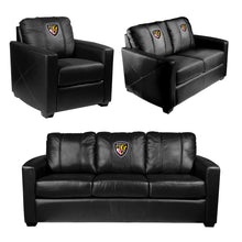 Load image into Gallery viewer, Silver Sofa with Baltimore Ravens Alternate Logo
