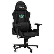 Load image into Gallery viewer, Xpression Pro Gaming Chair with  New York Jets Legacy Secondary Logo
