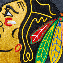 Load image into Gallery viewer, Curve Task Chair with Chicago Blackhawks Logo
