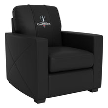 Load image into Gallery viewer, Silver Club Chair with Florida Panthers 2024 Champions Logo

