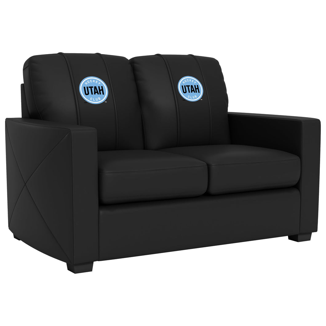 Silver Loveseat with Utah Hockey Club Primary Logo