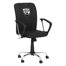 Load image into Gallery viewer, Curve Task Chair with  Professional Bull Riders Bull Head Shield Logo
