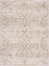 Carregar imagem no visualizador da galeria, Azzan Cream &amp; Gold Area Rug - Clearance
