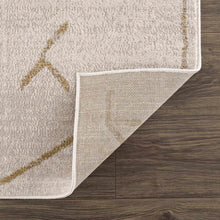 Carregar imagem no visualizador da galeria, Azzan Cream &amp; Gold Area Rug - Clearance
