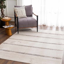 Load image into Gallery viewer, Deja Cream &amp; Charcoal Area Rug - Clearance
