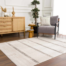 Load image into Gallery viewer, Deja Cream &amp; Charcoal Area Rug - Clearance
