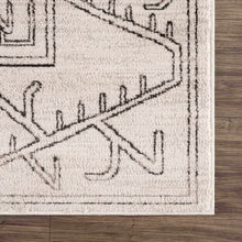Load image into Gallery viewer, Divya Cream &amp; Charcoal Area Rug - Clearance
