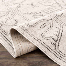 Load image into Gallery viewer, Divya Cream &amp; Charcoal Area Rug - Clearance
