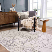 Load image into Gallery viewer, Divya Cream &amp; Charcoal Area Rug - Clearance
