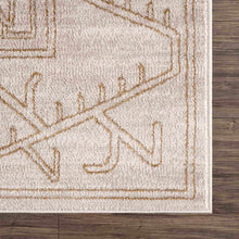 Load image into Gallery viewer, Divya Cream &amp; Gold Area Rug - Clearance
