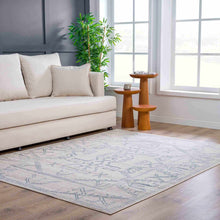 Load image into Gallery viewer, Divya Cream &amp; Silver Blue Area Rug - Clearance
