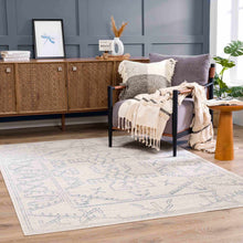 Load image into Gallery viewer, Divya Cream &amp; Silver Blue Area Rug - Clearance
