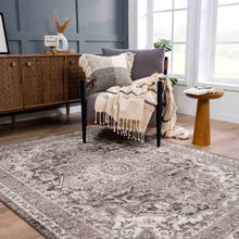 Carregar imagem no visualizador da galeria, Albie Charcoal &amp; Beige Area Rug - Clearance
