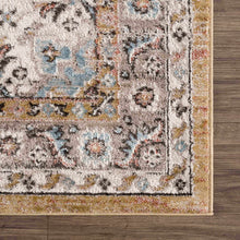 Carregar imagem no visualizador da galeria, Albie Gold &amp; Beige Area Rug - Clearance
