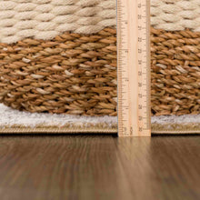 Carregar imagem no visualizador da galeria, Albie Gold &amp; Beige Area Rug - Clearance
