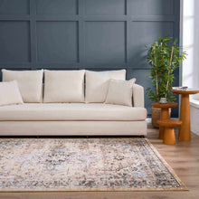 Carregar imagem no visualizador da galeria, Albie Gold &amp; Beige Area Rug - Clearance
