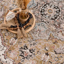 Carregar imagem no visualizador da galeria, Albie Gold &amp; Beige Area Rug - Clearance
