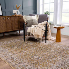 Carregar imagem no visualizador da galeria, Anana Gold &amp; Beige Area Rug - Clearance
